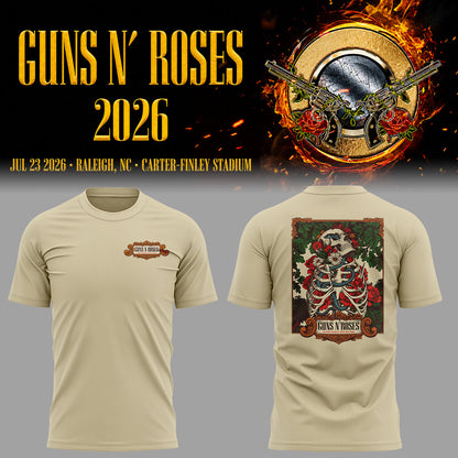 Limited Edition Guns N’ Roses Tour 2026 TShirt 2