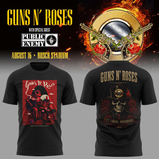 01.06. Guns N' Roses x St. Louis Cardinals - World Tour 2026 T-Shirt