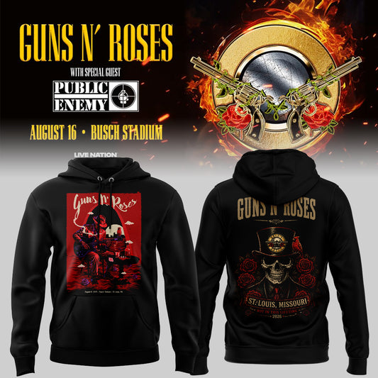 01.22. New Hoodie Guns N' Roses x St. Louis Cardinals - World Tour 2026 Hoodie