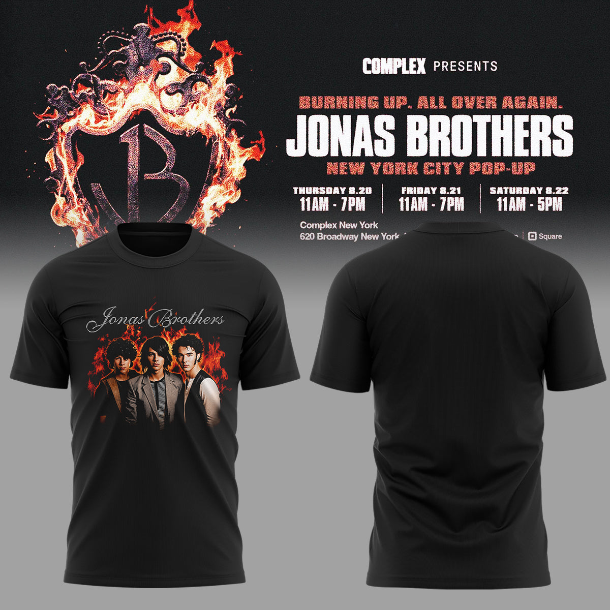 Limited Edition “The Burning Up Tour: All Over Again” 2026 Tshirt