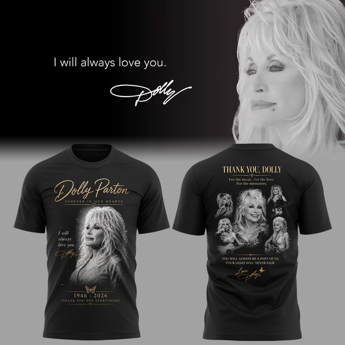 Limited Edition Rest in Peace, Dolly Shirt