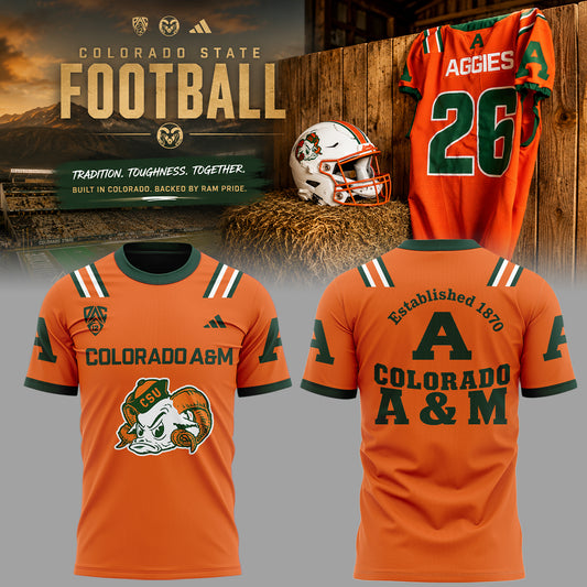 Limited Edition Colorado State Football Ag Day Threads Tshirt