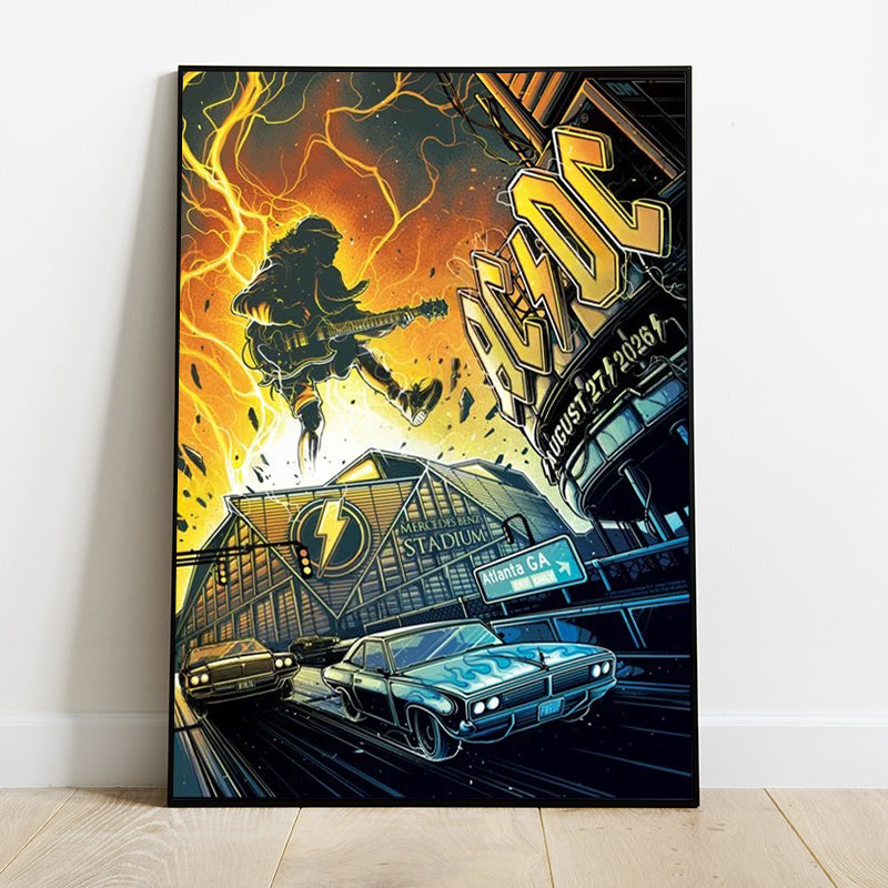 Limited Edition AC/DC Power Up Tour 2026 poster