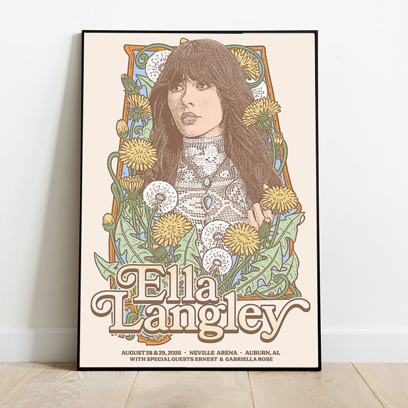 Limited Edition Ella Langley Dandelion Tour 2026 Poster