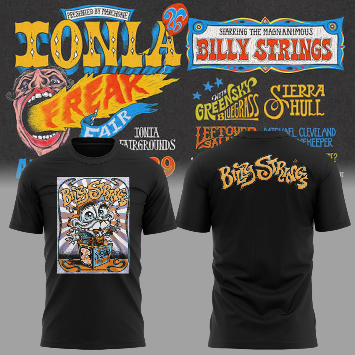 Limited Edition Billy Strings tour 2026 tshirt