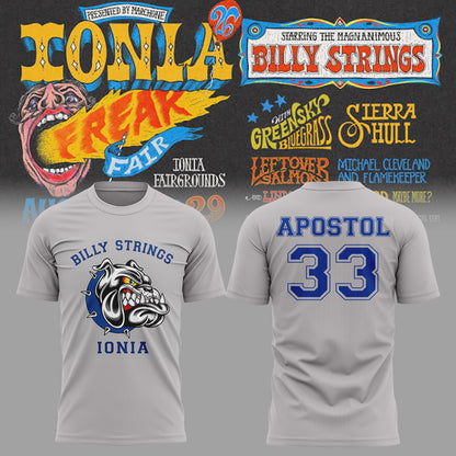 Limited Edition Billy Strings tour 2026 tshirt