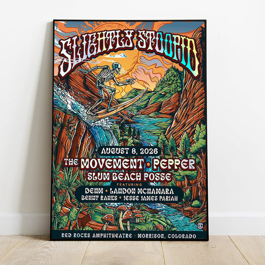 Limited Edition Slightly Stoopid Tour 2026 poster
