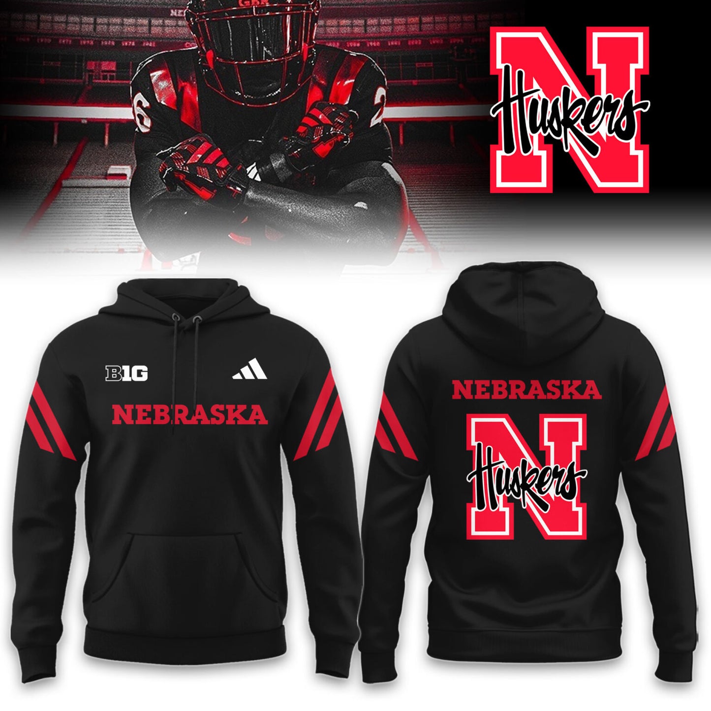 ..Nebraska Cornhuskers 2026 Alternate Uniform Limited Hoodie