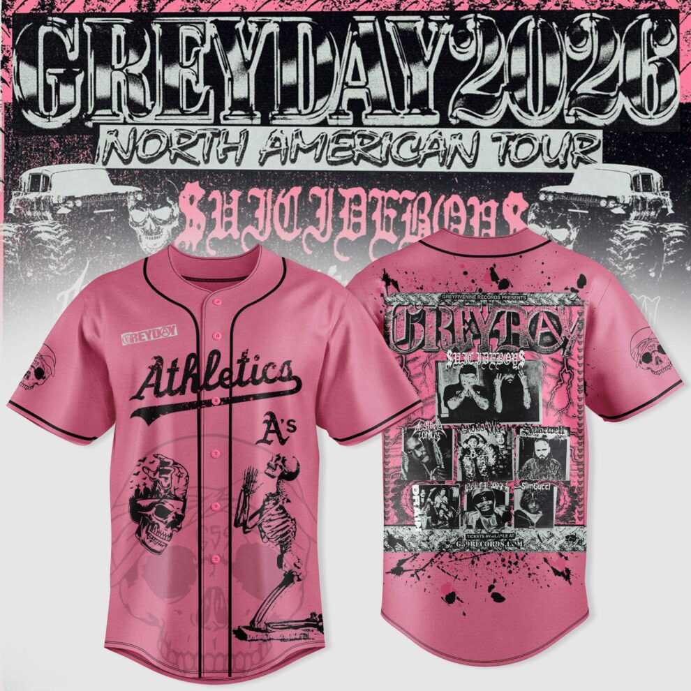 $uicideboy$ Greyday 2026 – North American Tour Baseball Team Jersey
