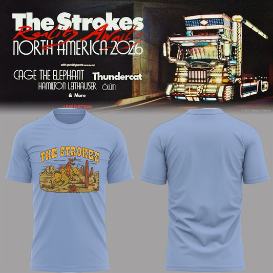 Limited Edition The Strokes Reality Awaits Tour 2026 TShirt