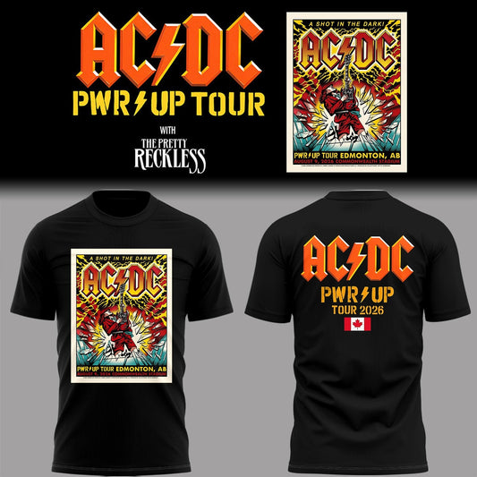 Limited Edition Power Up Tour 2026 in Edmonton,AB Shirt