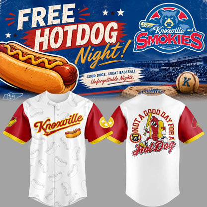 Limited Edition Free Hot Dog Night 2026 🌭⚾ Baseball Jersey