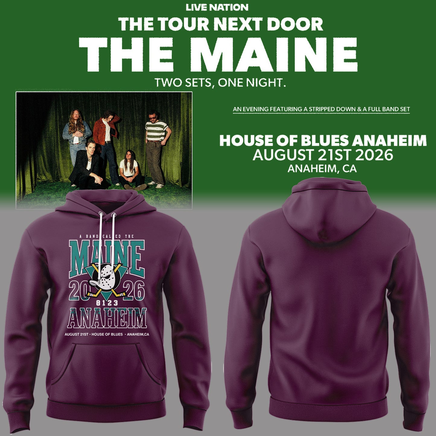 Limited Edition The Tour Next Door In Anaheim, California Hoodie