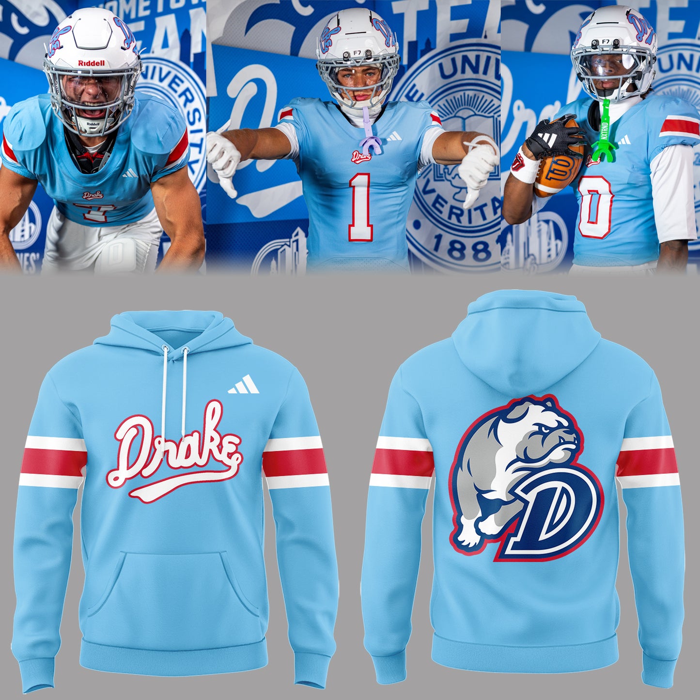 Limited Edition Powder Blue Throwback Hoodie