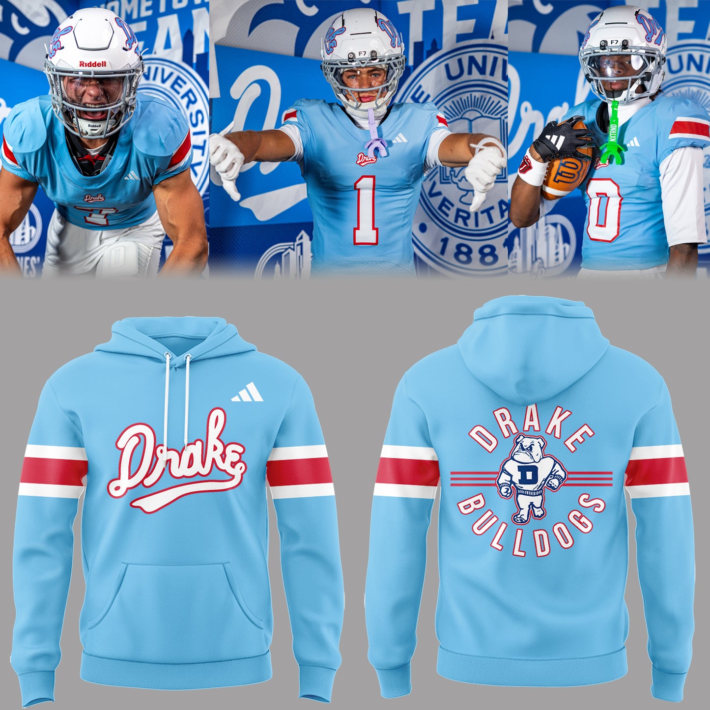 Limited Edition Powder Blue Throwback Hoodie