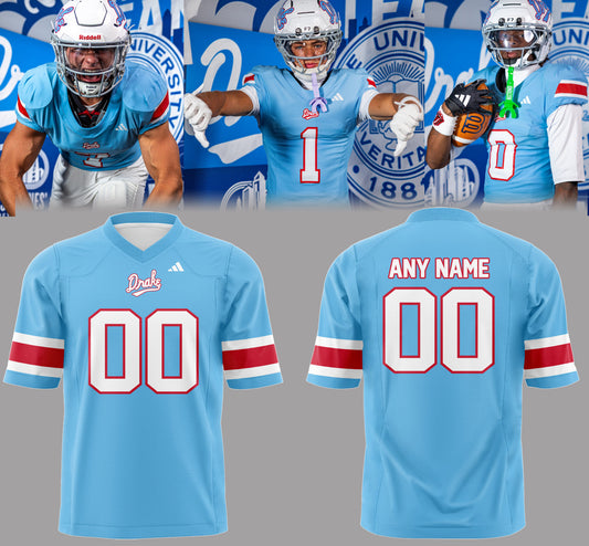 Limited Edition Powder Blue Throwback Custom Football Jersey