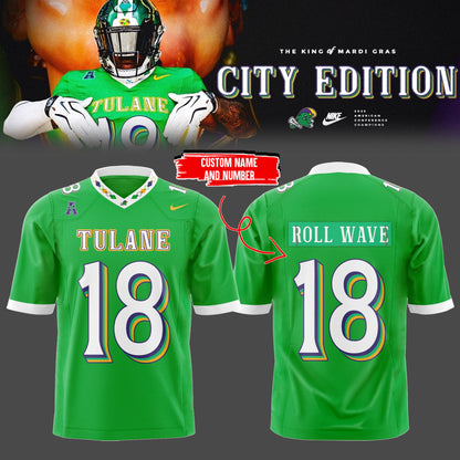 Limited Edition KING of Mardi Gras-2026 City Edition Custom Football Jersey-PU26081301
