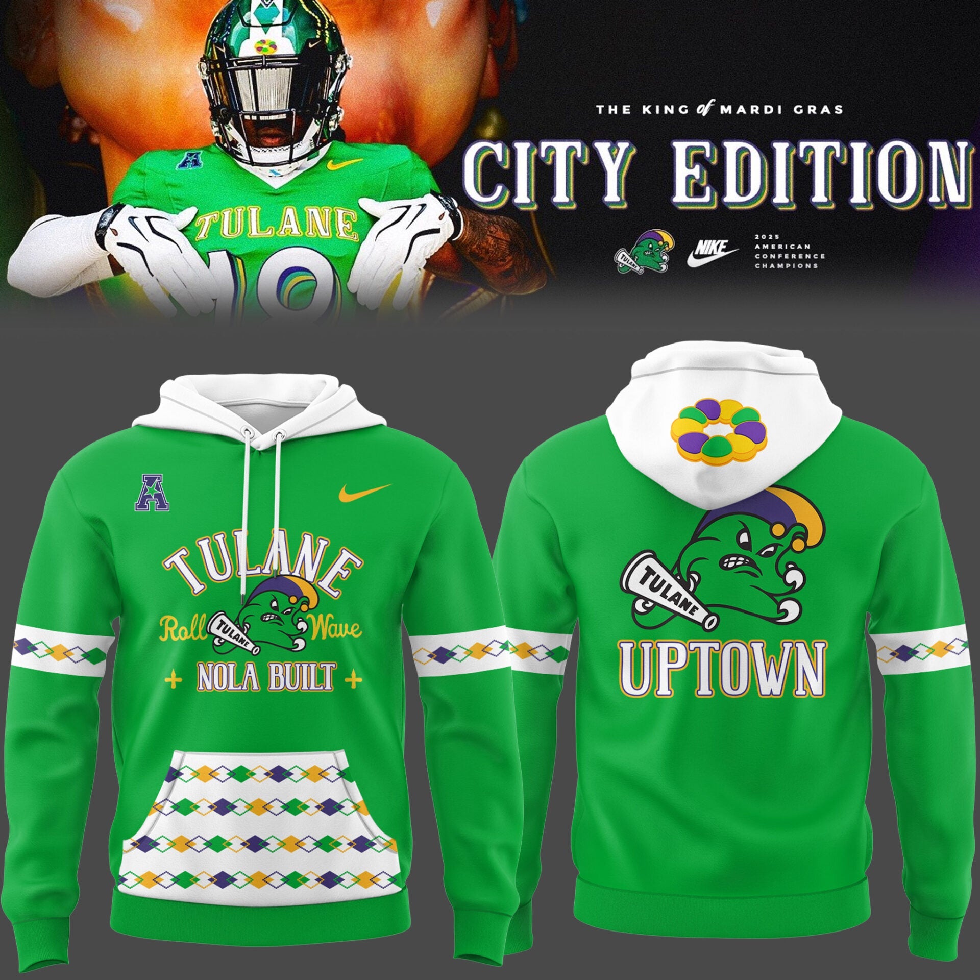 Limited Edition KING of Mardi Gras-2026 City Edition Hoodie-PU26081302
