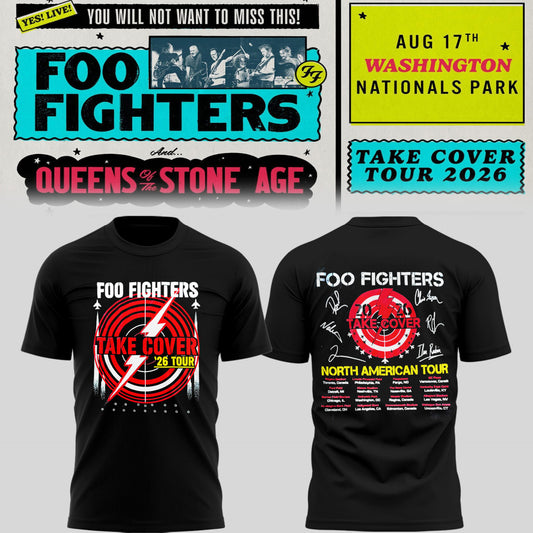 FF 🎸🎤 “Take Cover Tour 2026” in Washington D.C TShirt