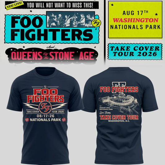 FF 🎸🎤 “Take Cover Tour 2026” in Washington D.C TShirt