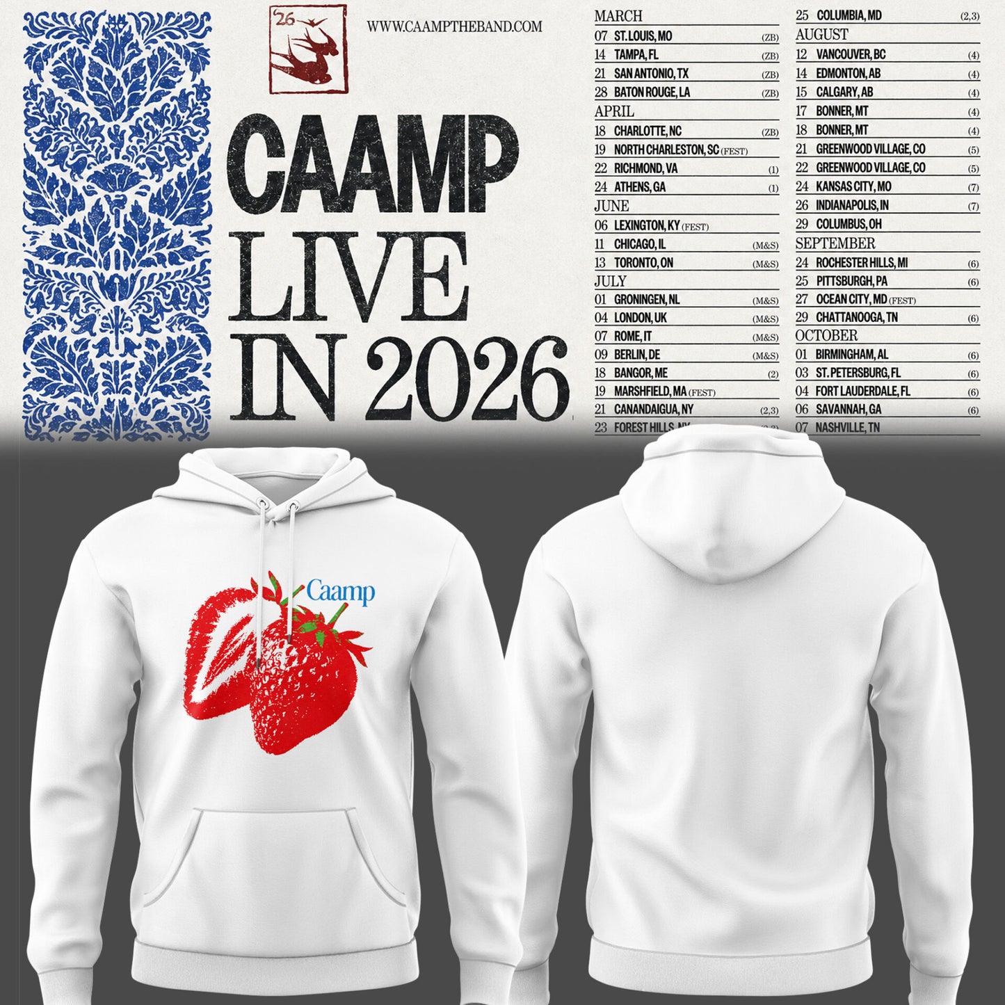 Limited Edition Caamp Live in 2026 Hoodie