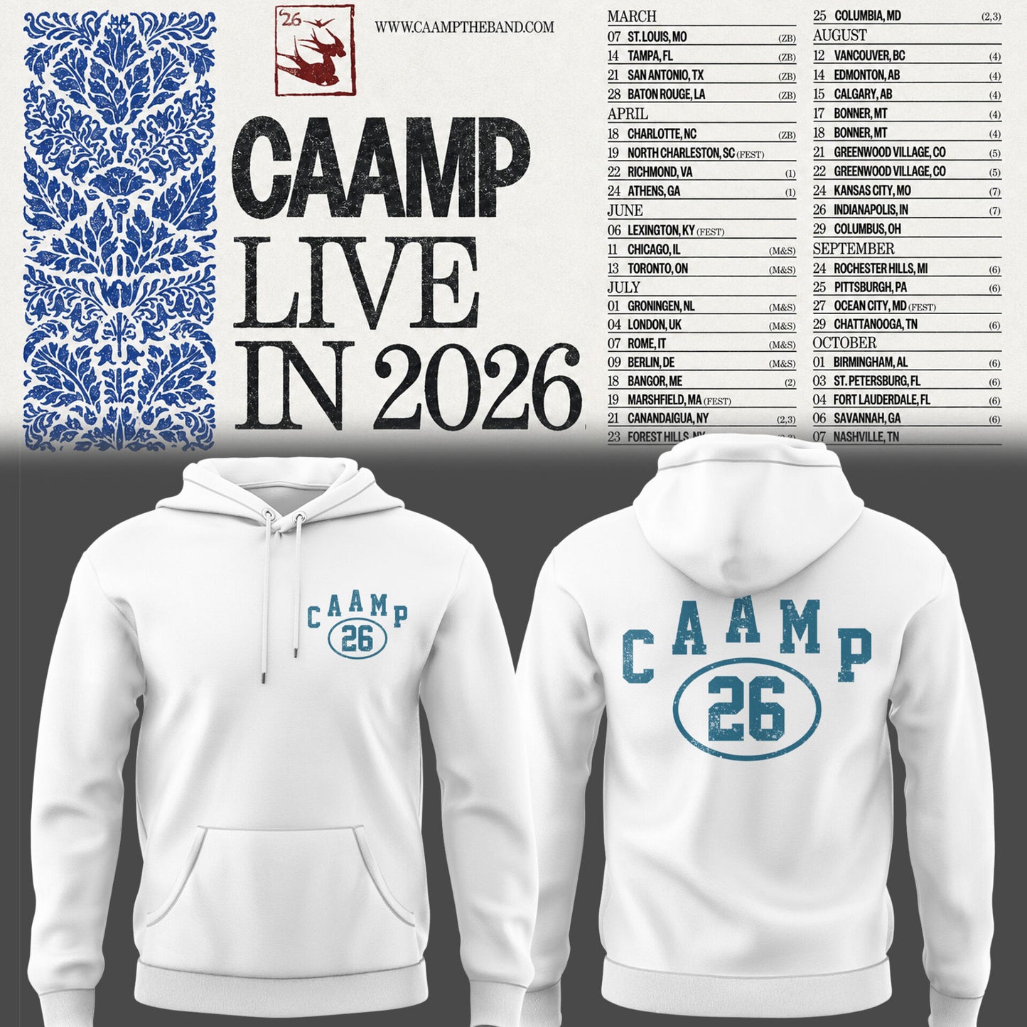 Limited Edition Caamp Live in 2026 Hoodie