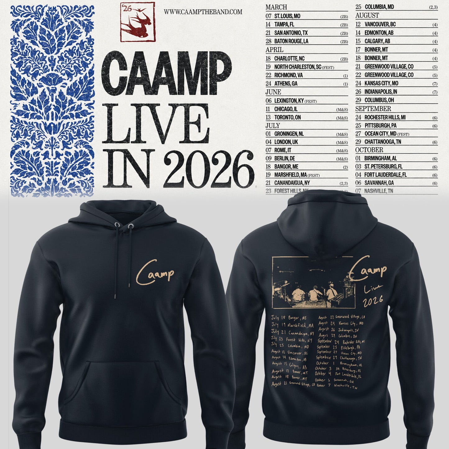 Limited Edition Caamp Live in 2026 Hoodie