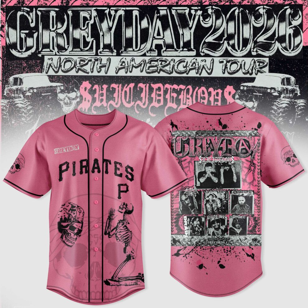 $uicideboy$ Greyday 2026 – North American Tour Baseball Team Jersey