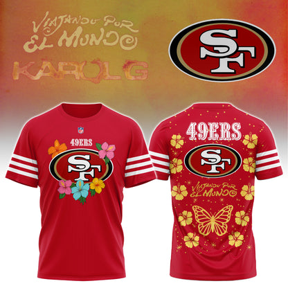 San Francisco 49ers x Karol G “Viajando Por El Mundo” Apparel Tshirt