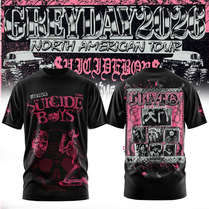 $uicideboy$ Greyday 2026 – North American Tour T-shirt