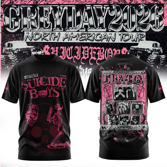 $uicideboy$ Greyday 2026 – North American Tour T-shirt