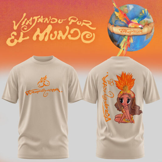 .Karol G Viajando Por El Mundo Tropitour Limited Tshirt