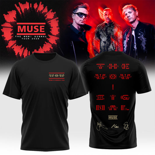 Muse The Wow! Signal Tour 2026 Limited Edition Signature – T-shirt