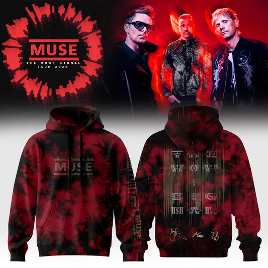 Muse The Wow! Signal Tour 2026 Limited Edition Signature – Hoodie
