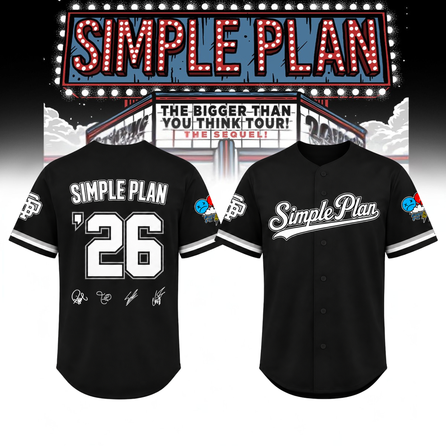 __Simple Plan ” The Bigger Than You Think! Tour ” Signature Limited Edition – Jersey