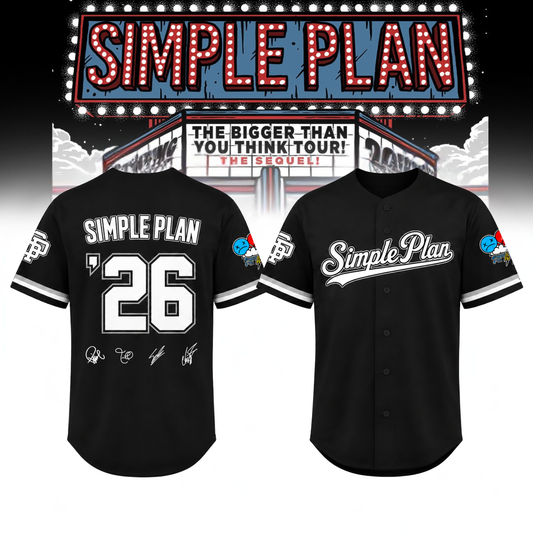 __Simple Plan ” The Bigger Than You Think! Tour ” Signature Limited Edition – Jersey