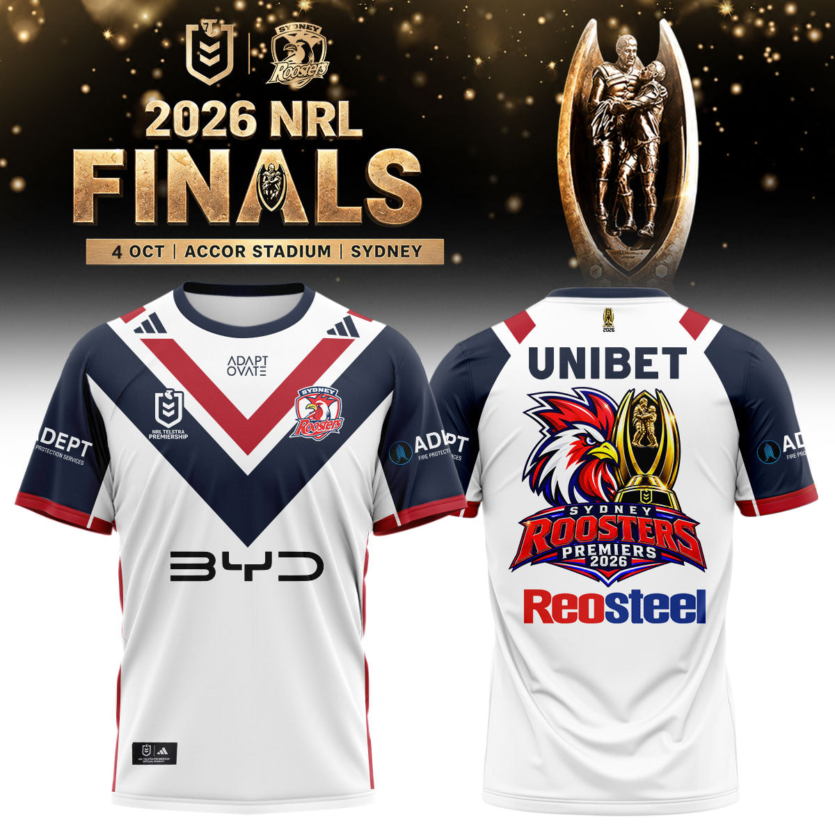 ,,,Sydney Roosters 🏆 NRL Premiers 2026 T-shirt