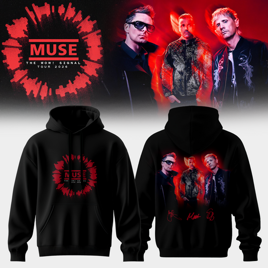 Muse The Wow! Signal Tour 2026 Limited Edition Signature – Hoodie