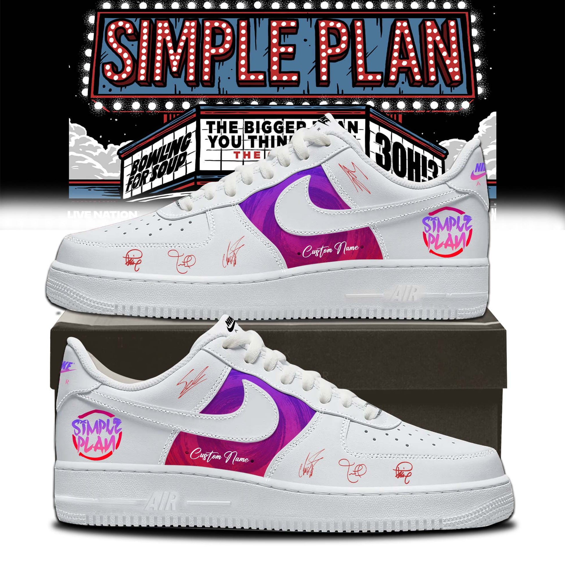Simple Plan " The Bigger Than You Think! Tour "  Shoes 2