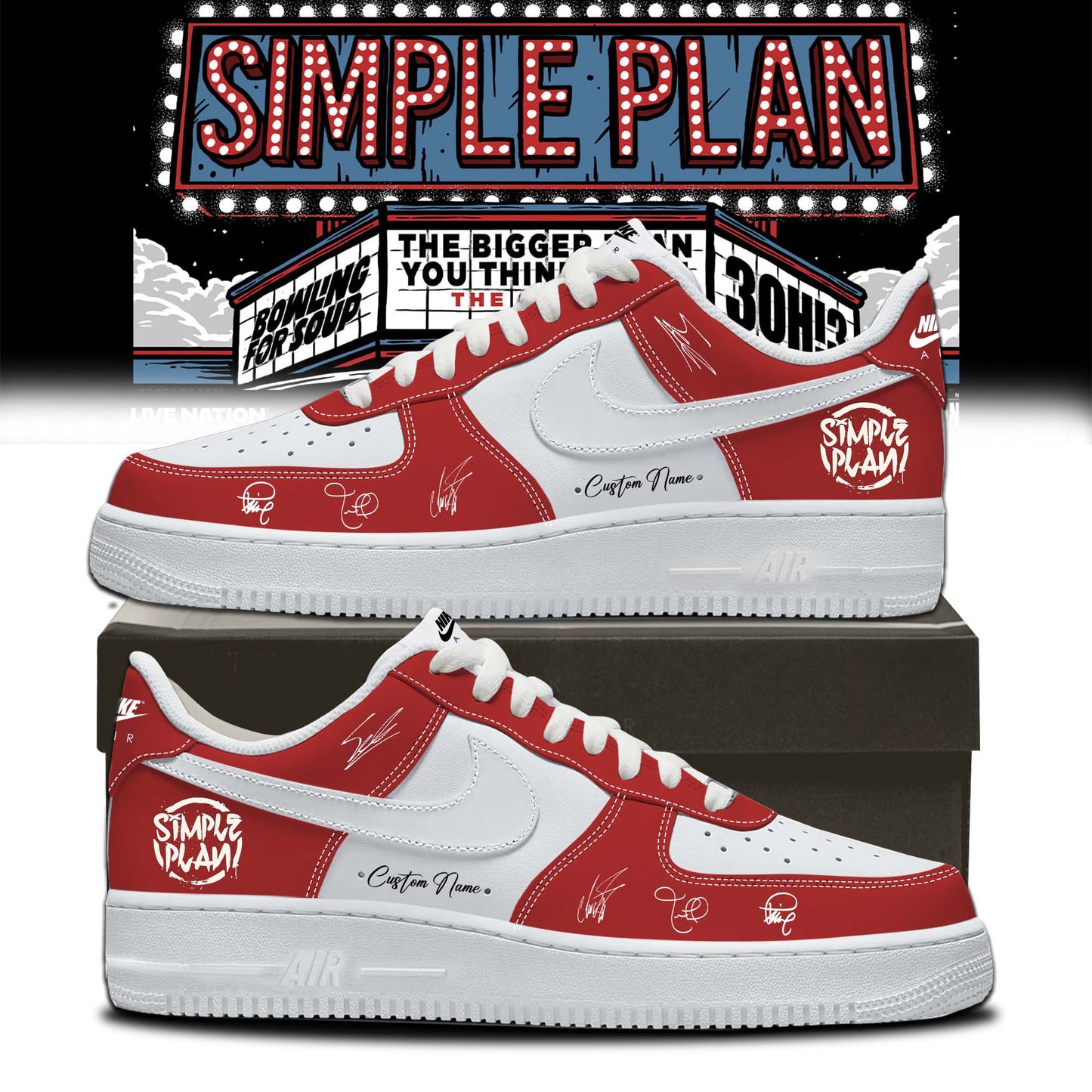 Simple Plan " The Bigger Than You Think! Tour "  Shoes 3