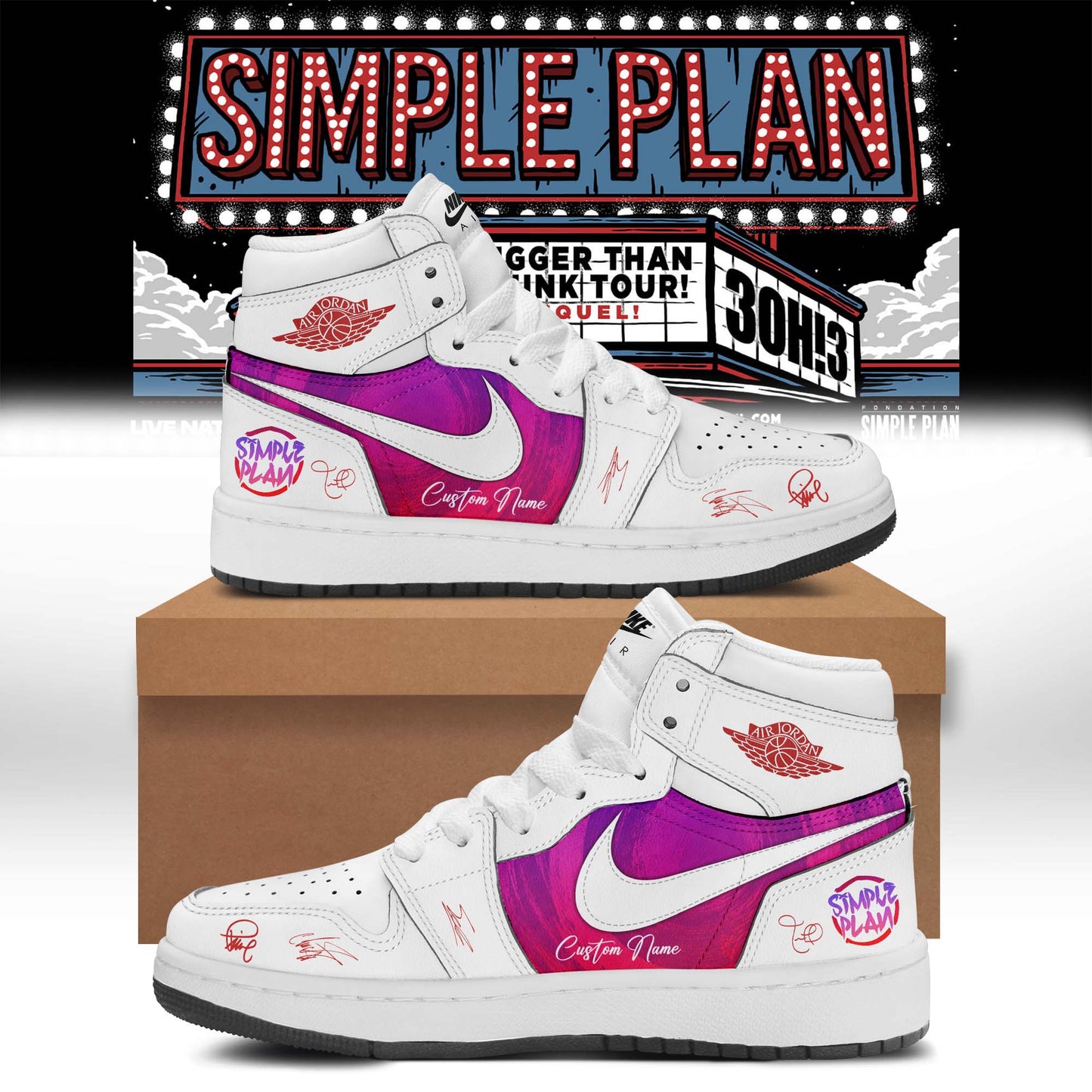 Simple Plan " The Bigger Than You Think! Tour "  Shoes 2
