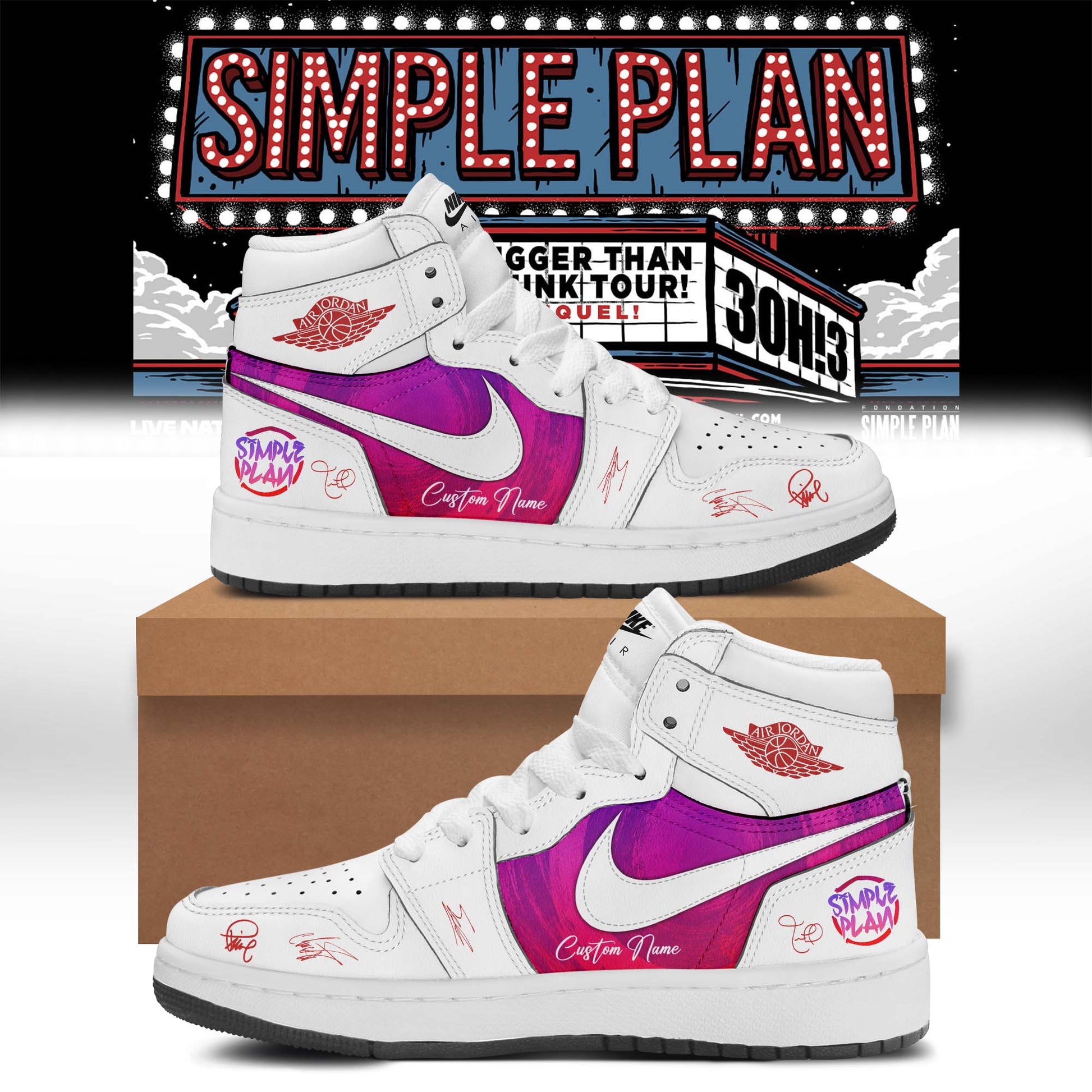 Simple Plan " The Bigger Than You Think! Tour "  Shoes 2