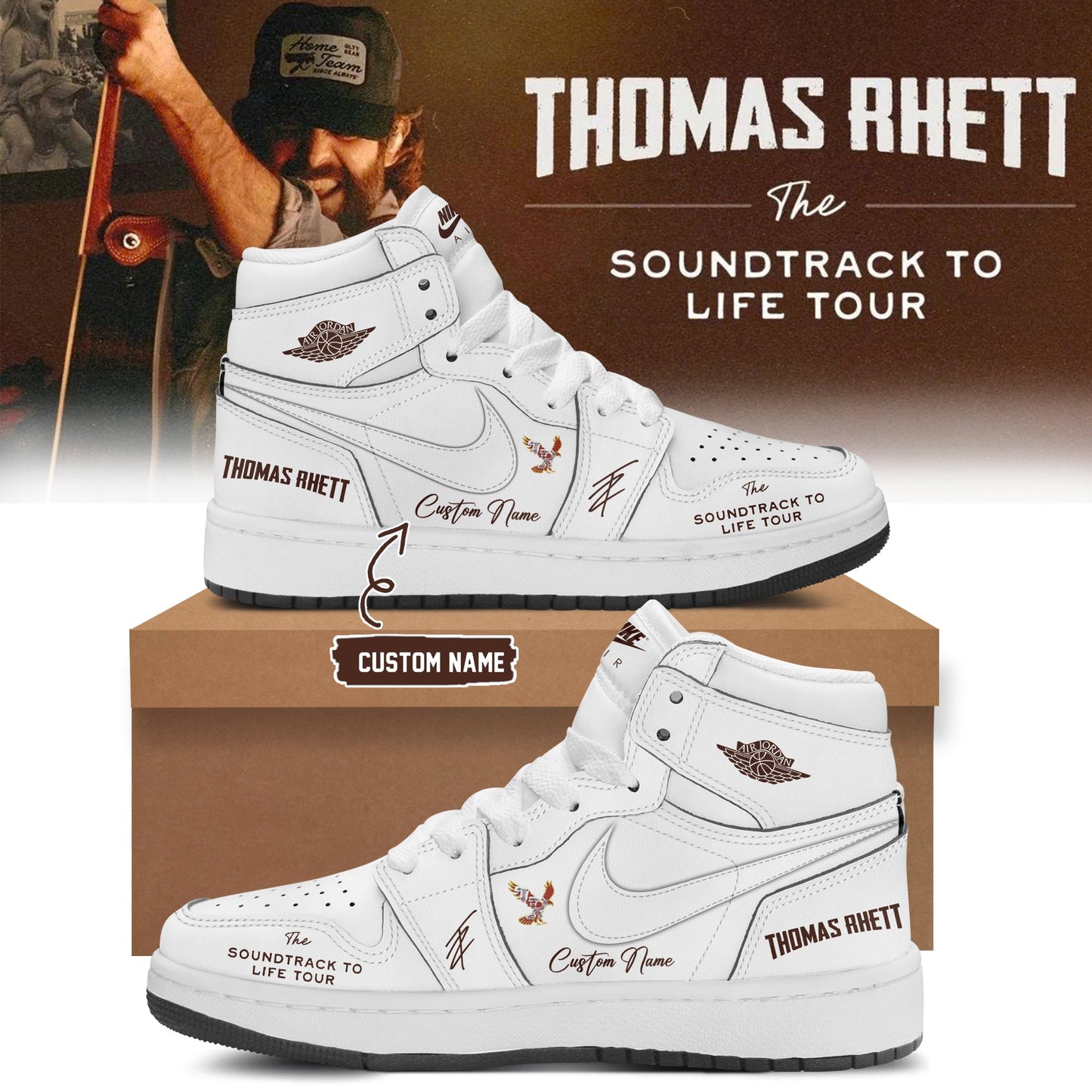 ,,Thomas Rhett ”The Soundtrack to Life Tour” Limited Edition Signature – Shoes 4