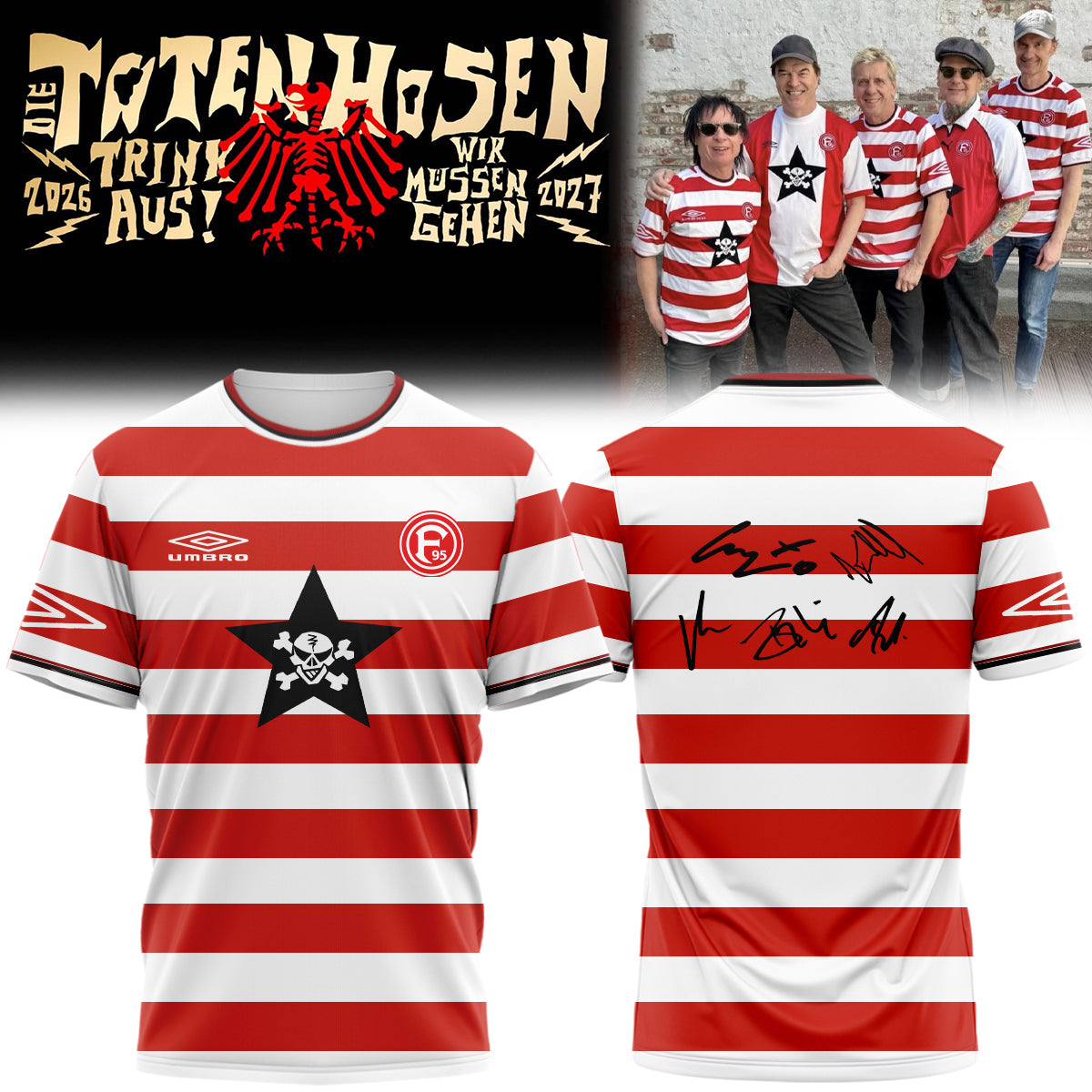 ,,.Die Toten Hosen Trink Aus! Wir Müssen Gehen Tour 2026/27 – Tshirt