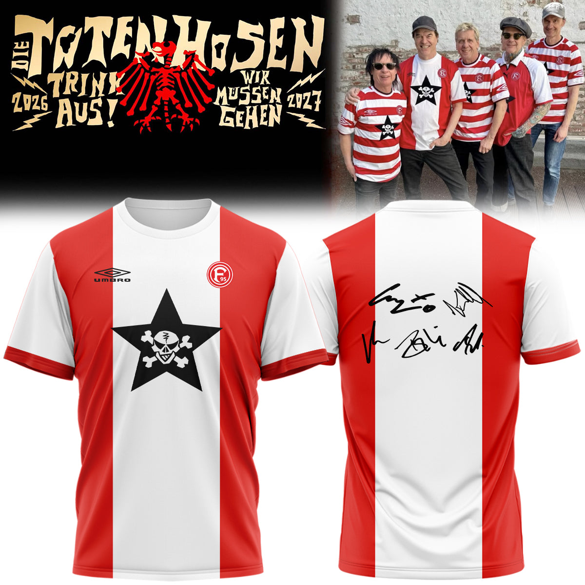 ,,.Die Toten Hosen Trink Aus! Wir Müssen Gehen Tour 2026/27 – Tshirt