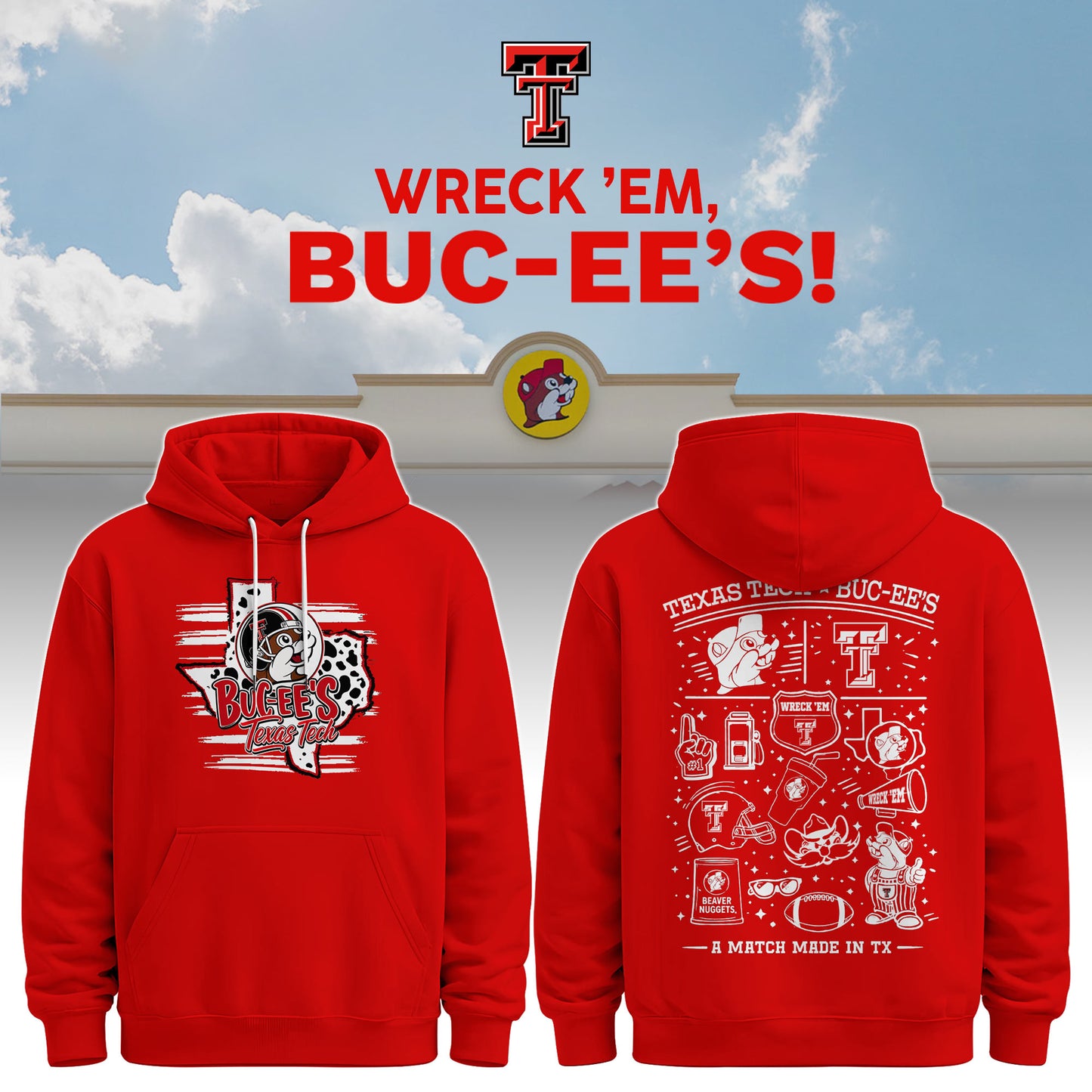Texas Tech x Buc-ee’s Wreck ’Em Hoodie #3