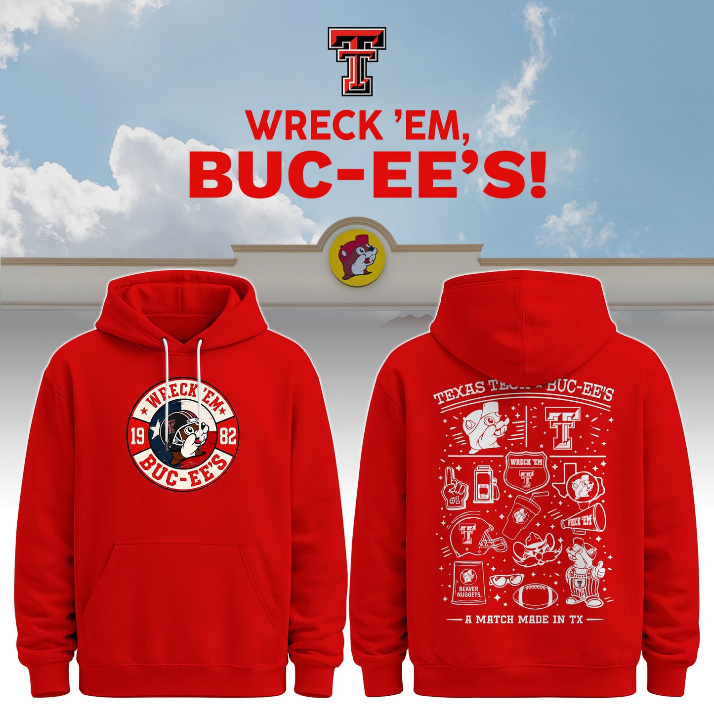 Texas Tech x Buc-ee’s Wreck ’Em Hoodie #6