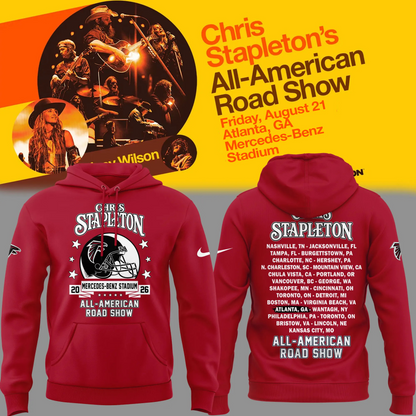 03.20. New Hoodie Chris Stapleton x Atlanta Falcons - All American Road Show 2026 Hoodie