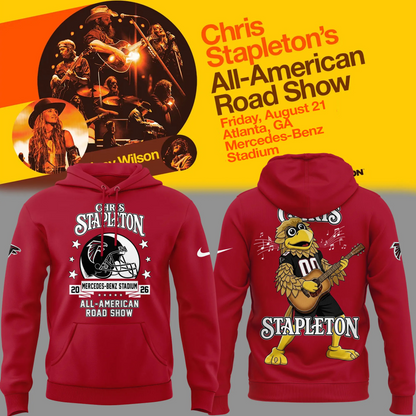 03.30. Limited Edition Chris Stapleton x Atlanta Falcons - All American Road Show 2026 Hoodie
