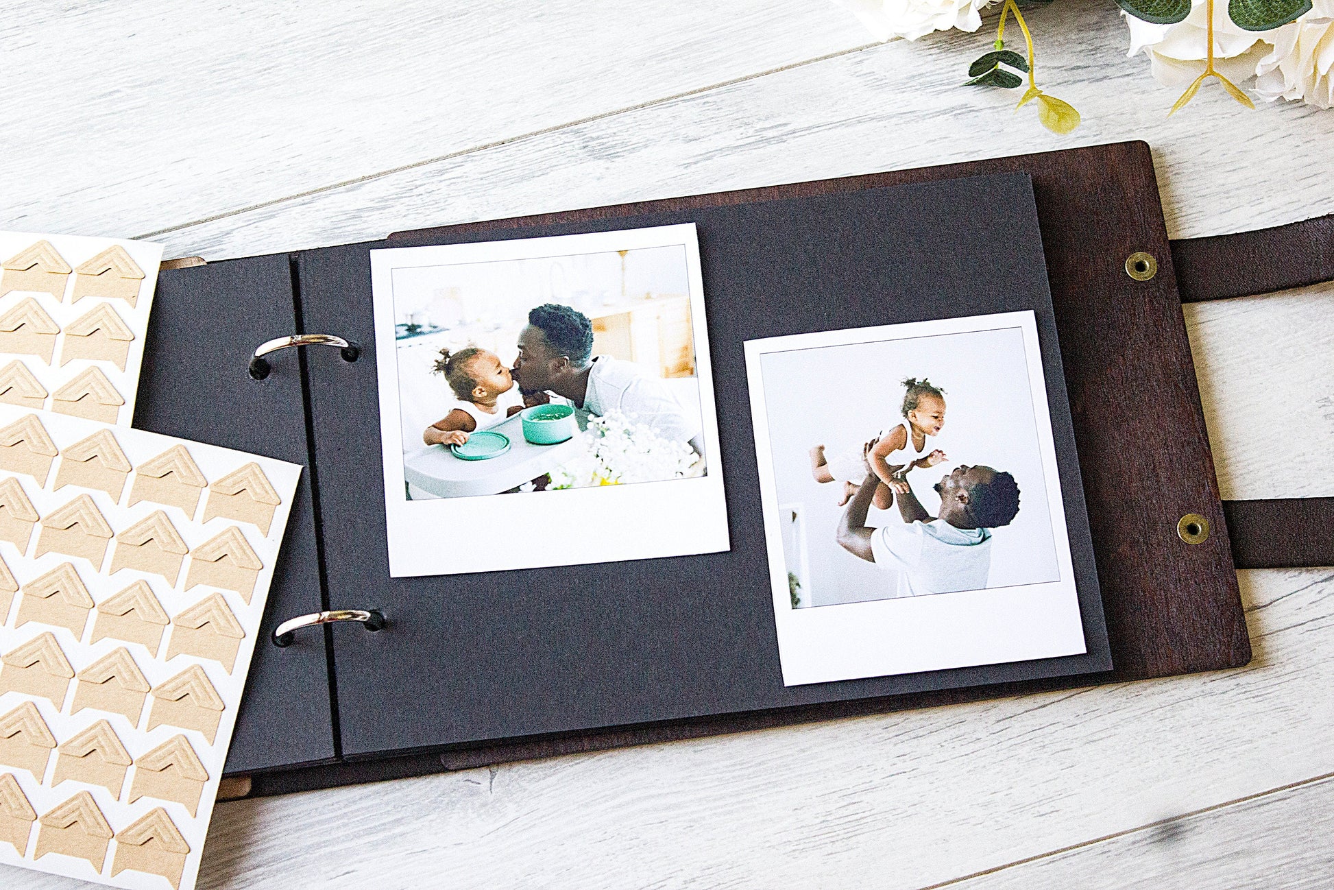 Personalized Wooden Photo Album, Anniversary Gift